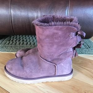 UGG Bailey Bow Boots in Purple